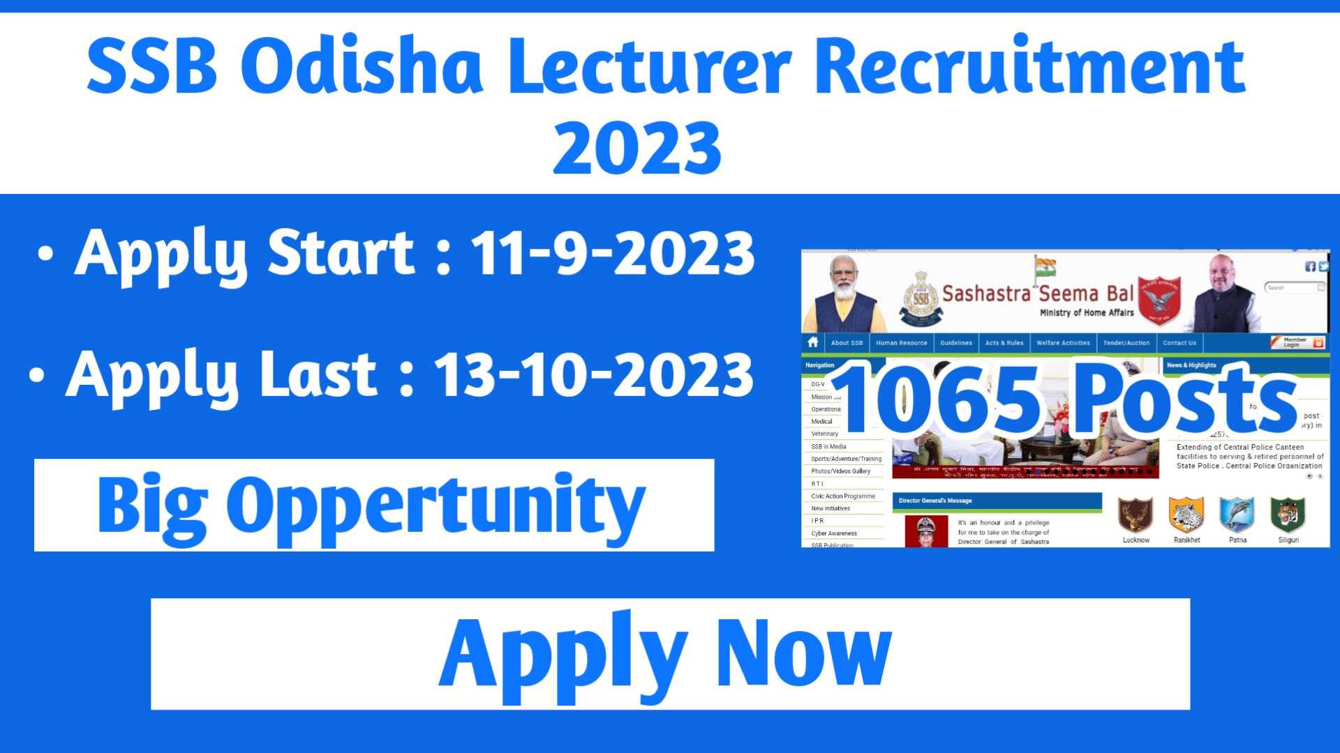 Ssb Odisha Lecturer Recruitment Apply Online For Lecture Posts