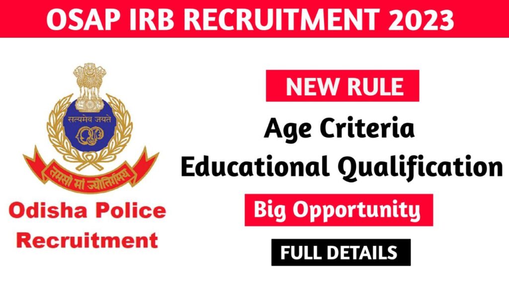 Odisha Police Constable Recruitment 2023 for 4790 Vacancies