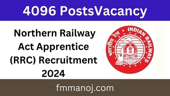 Northern Railway Act Apprentice (RRC) jobs 2024